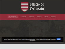 Tablet Screenshot of palaciodeorisoain.com